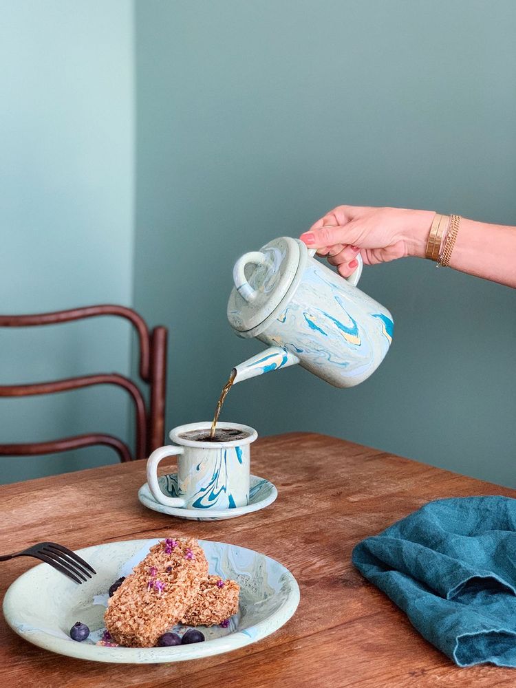 Assiettes au quotidien - New Marble Collection - BORNN ENAMELWARE