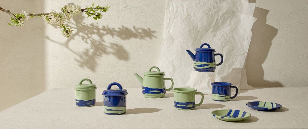Assiettes de réception - Primavera Collection - BORNN ENAMELWARE