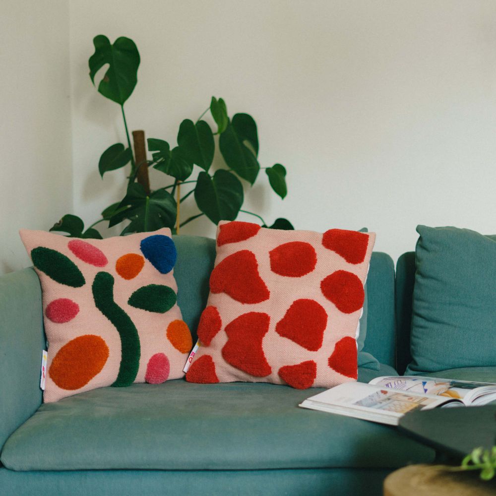Cushions - Wild Raspberry Cushion Cover - COLORTHERAPIS