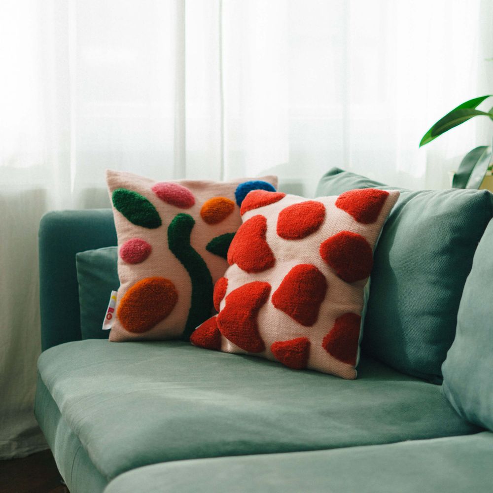Cushions - Wild Raspberry Cushion Cover - COLORTHERAPIS