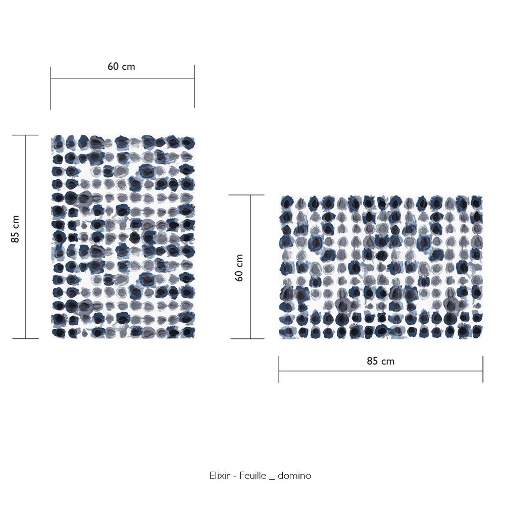 Papiers peints - Papier Peint ELIXIR - Feuille domino - LAUR MEYRIEUX COLLECTION