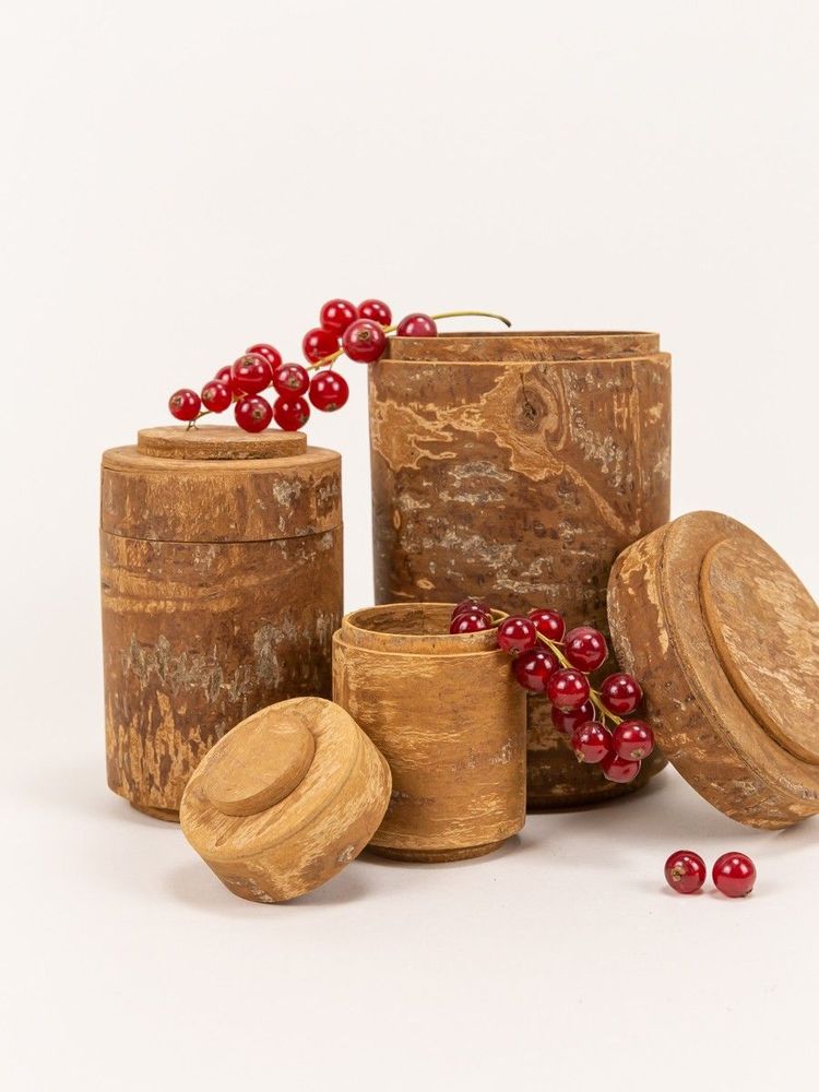 Tea and coffee accessories - Set of 3 cinnamon boxes - L INDOCHINEUR X RIVÊT