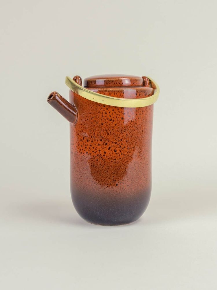 Accessoires thé et café - Théière Hoa Bien avec anse en laiton - L INDOCHINEUR X RIVÊT