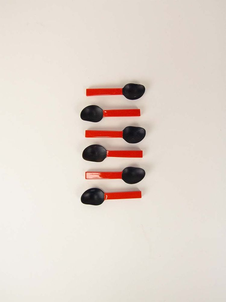 Kitchen utensils - Salt spoon set Bourgeon (set of 6) - L INDOCHINEUR X RIVÊT