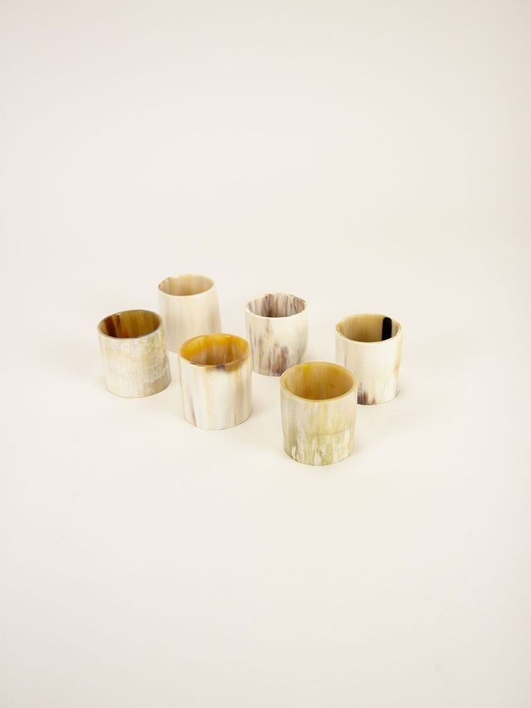 Napkins - Set of 6 napkin rings in horn - L INDOCHINEUR X RIVÊT