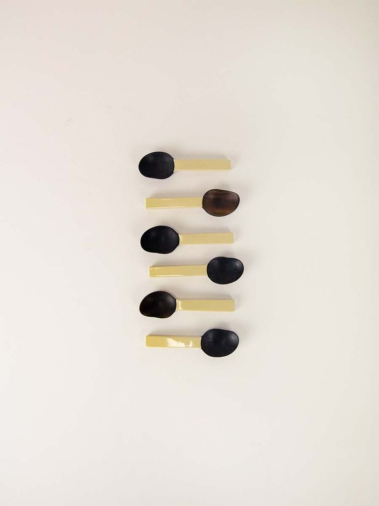 Kitchen utensils - Salt spoon set Bourgeon (set of 6) - L INDOCHINEUR X RIVÊT