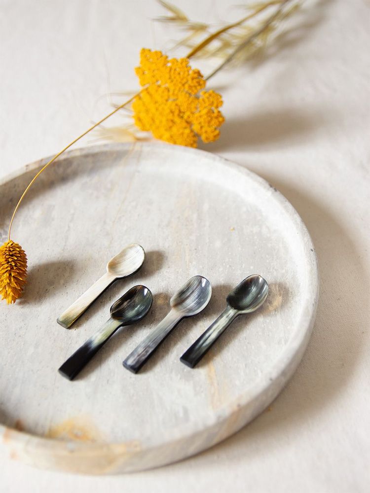 Kitchen utensils - Salt spoon set Bourgeon (set of 6) - L INDOCHINEUR X RIVÊT