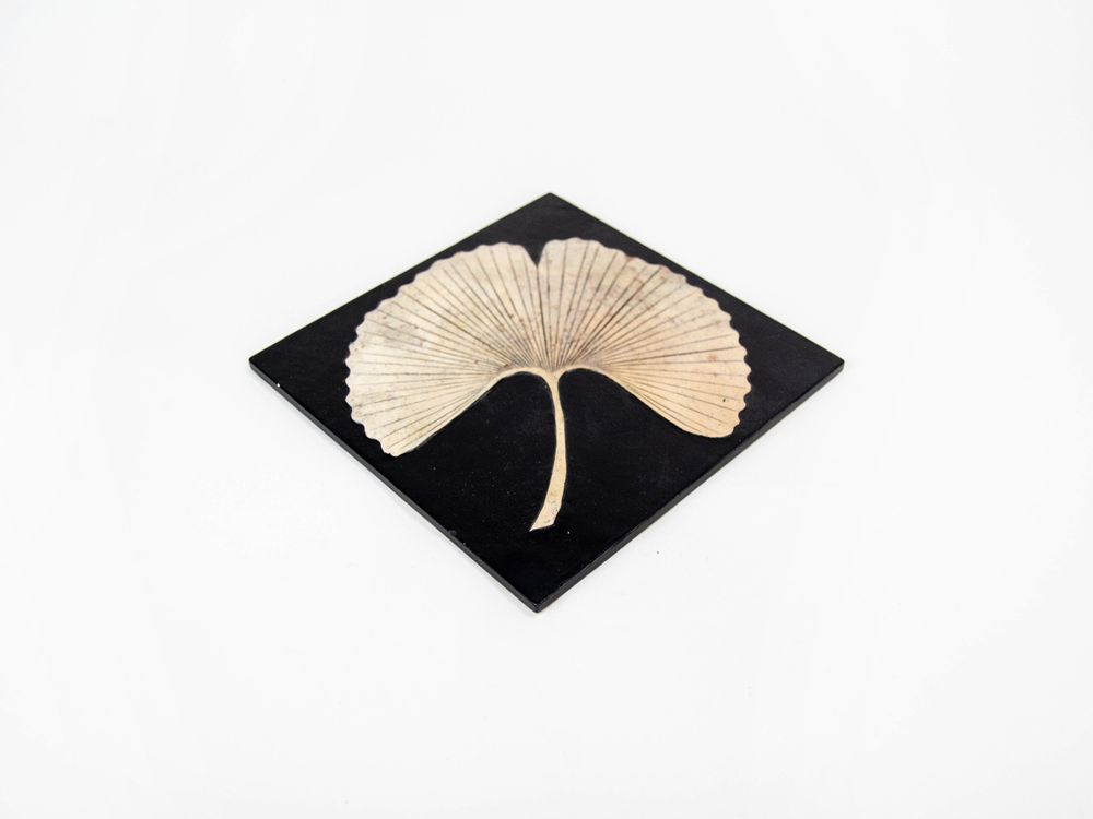 Decorative objects - Natural stone square ginkgo trivet - L INDOCHINEUR X RIVÊT