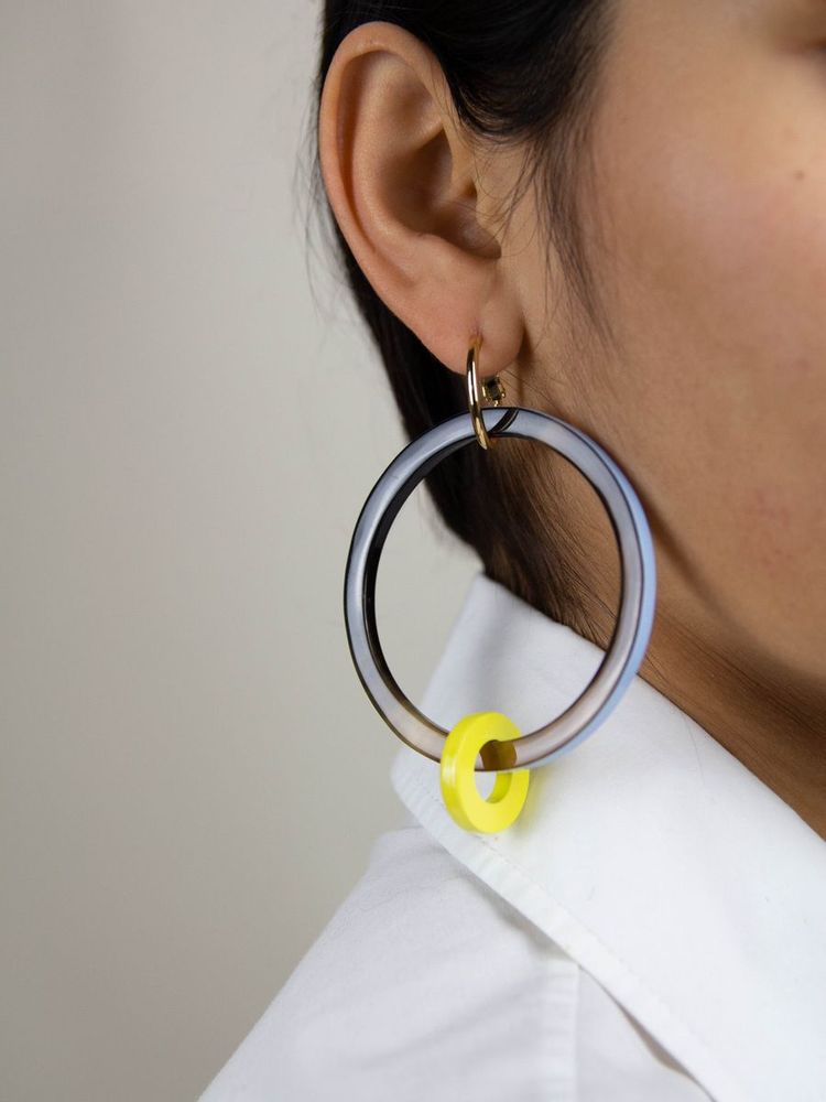 Jewelry - Large and small lacquered hoop earrings - L INDOCHINEUR X RIVÊT