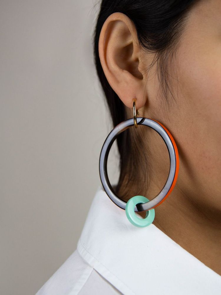 Jewelry - Large and small lacquered hoop earrings - L INDOCHINEUR X RIVÊT