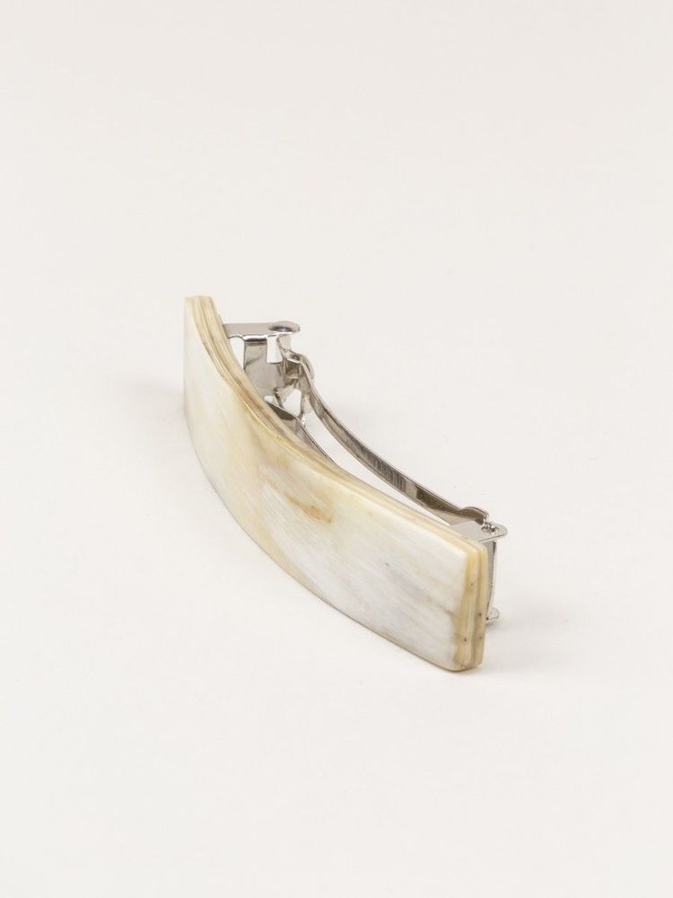 Hair accessories - Natural horn rectangular hair clip - L INDOCHINEUR X RIVÊT