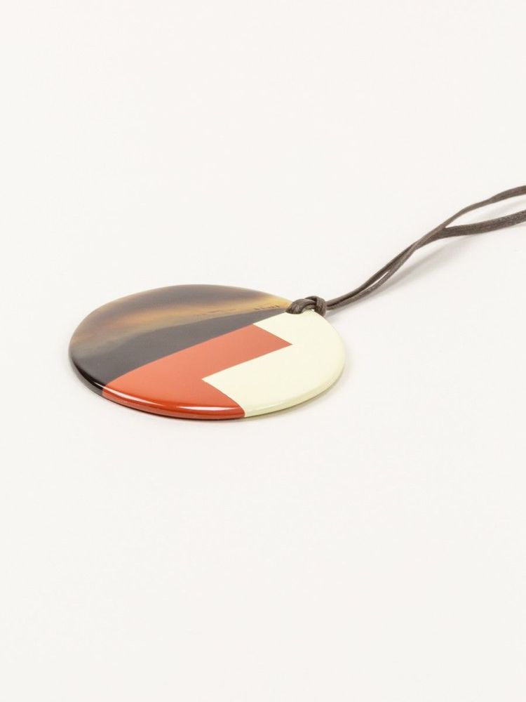 Jewelry - Round pendant in buffalo hoof and lacquer - L INDOCHINEUR X RIVÊT
