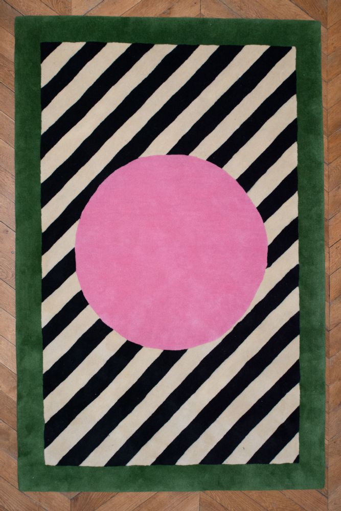 Tapis design - Tapis Pink Sfera en Laine Tufté - COLORTHERAPIS