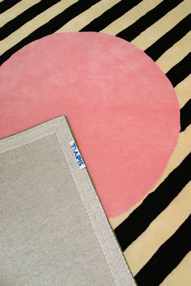 Tapis design - Tapis Pink Sfera en Laine Tufté - COLORTHERAPIS