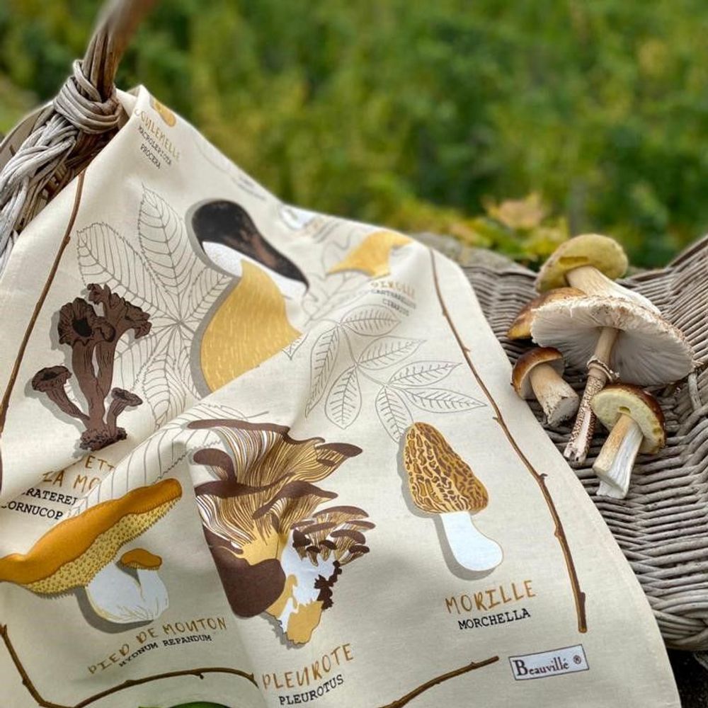 Tea towel - Les Champignon tea towel - BEAUVILLÉ
