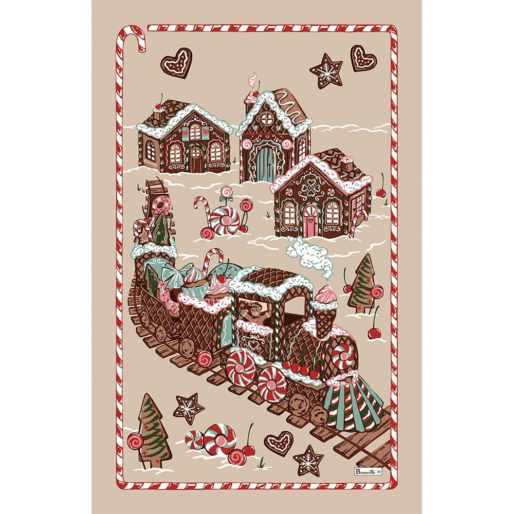 Tea towel - Train Gourmand tea towel - BEAUVILLÉ