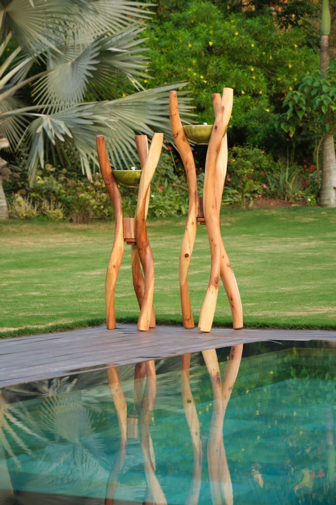 Accessoires de déco extérieure - Porte bougies - NORA - CALLITRIS