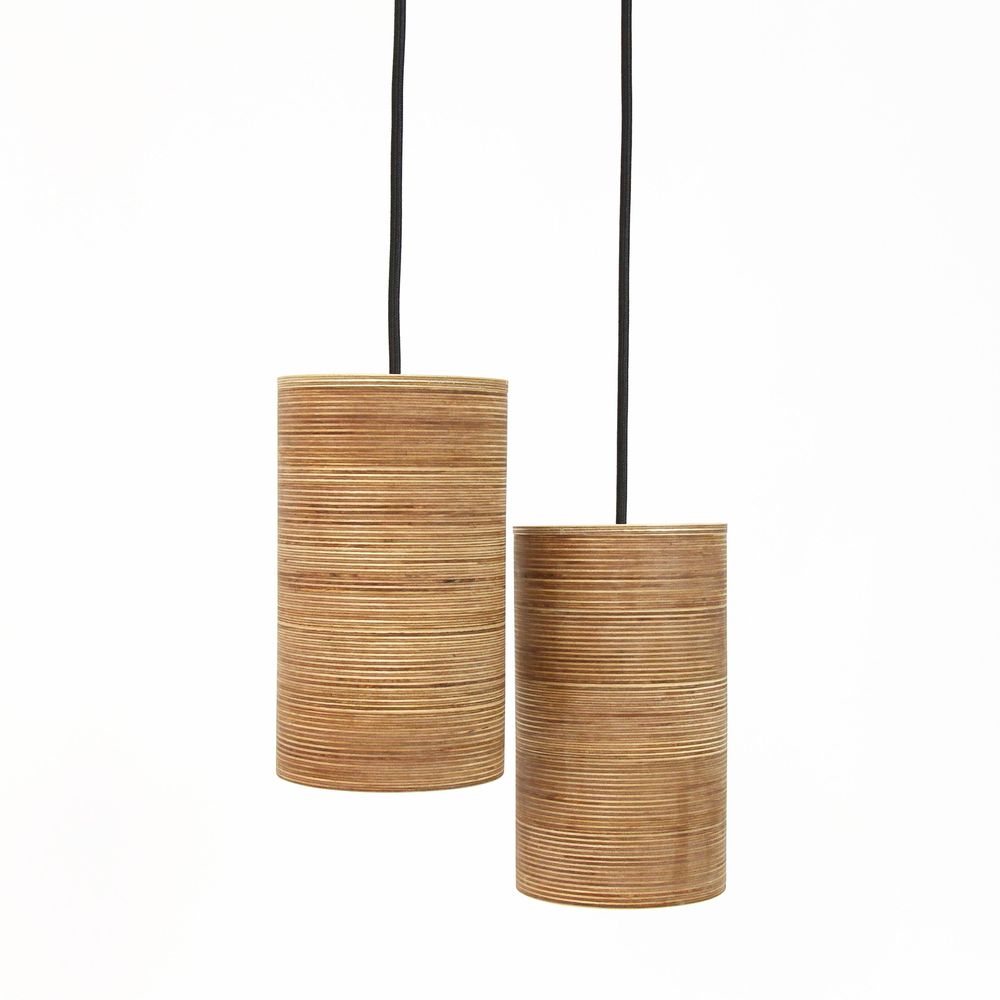 Suspensions - Luminaire suspendu en bois - PROMIDESIGN