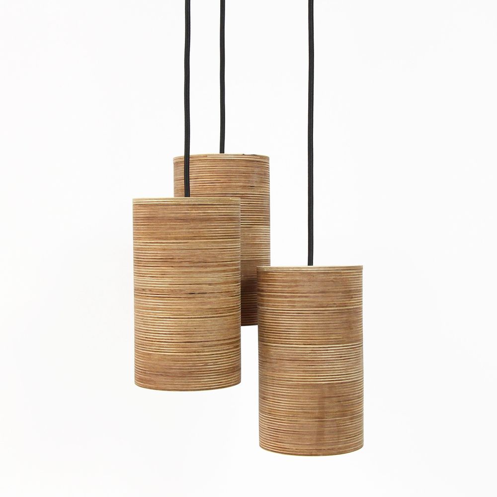 Suspensions - Luminaire suspendu en bois - PROMIDESIGN