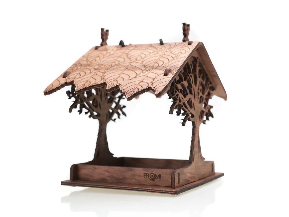 Accessoires de jardinage - Mangeoire à oiseaux en bois - PROMIDESIGN
