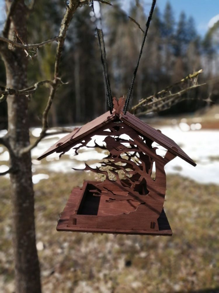 Garden accessories - Wooden Bird Feeder - PROMIDESIGN