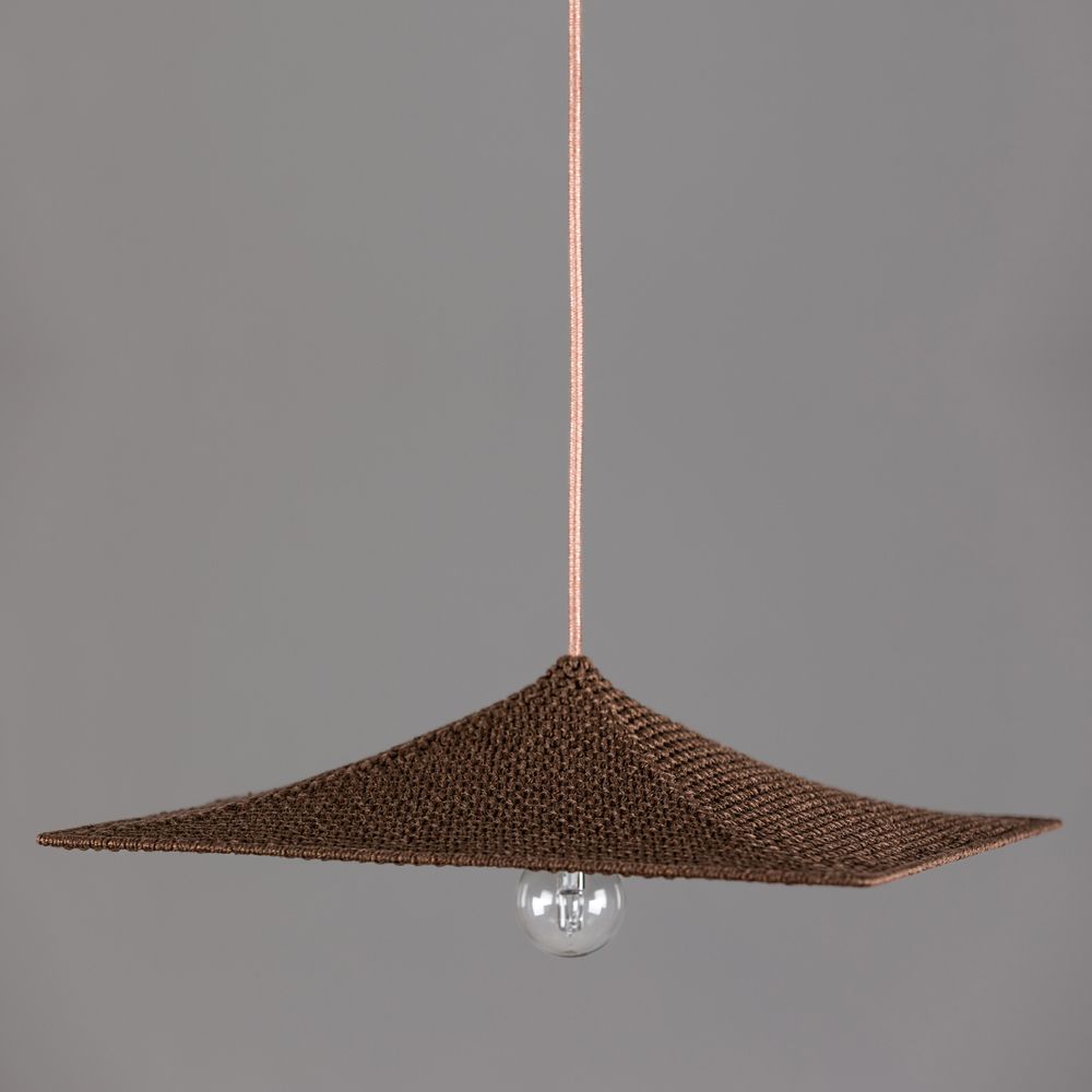 Ceiling lights - TOKYO suspension lamp in cotton yarn - ELMO