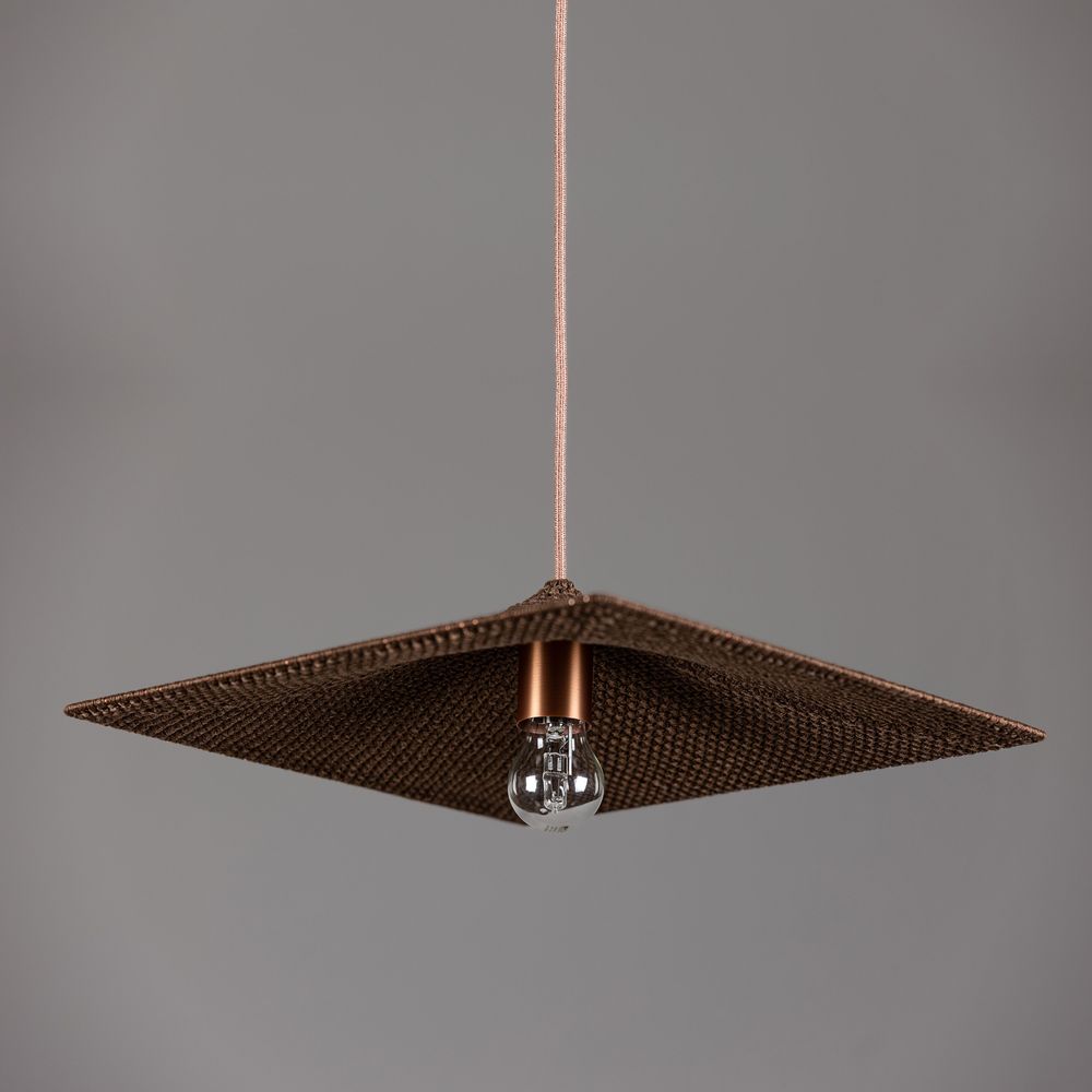 Ceiling lights - TOKYO suspension lamp in cotton yarn - ELMO