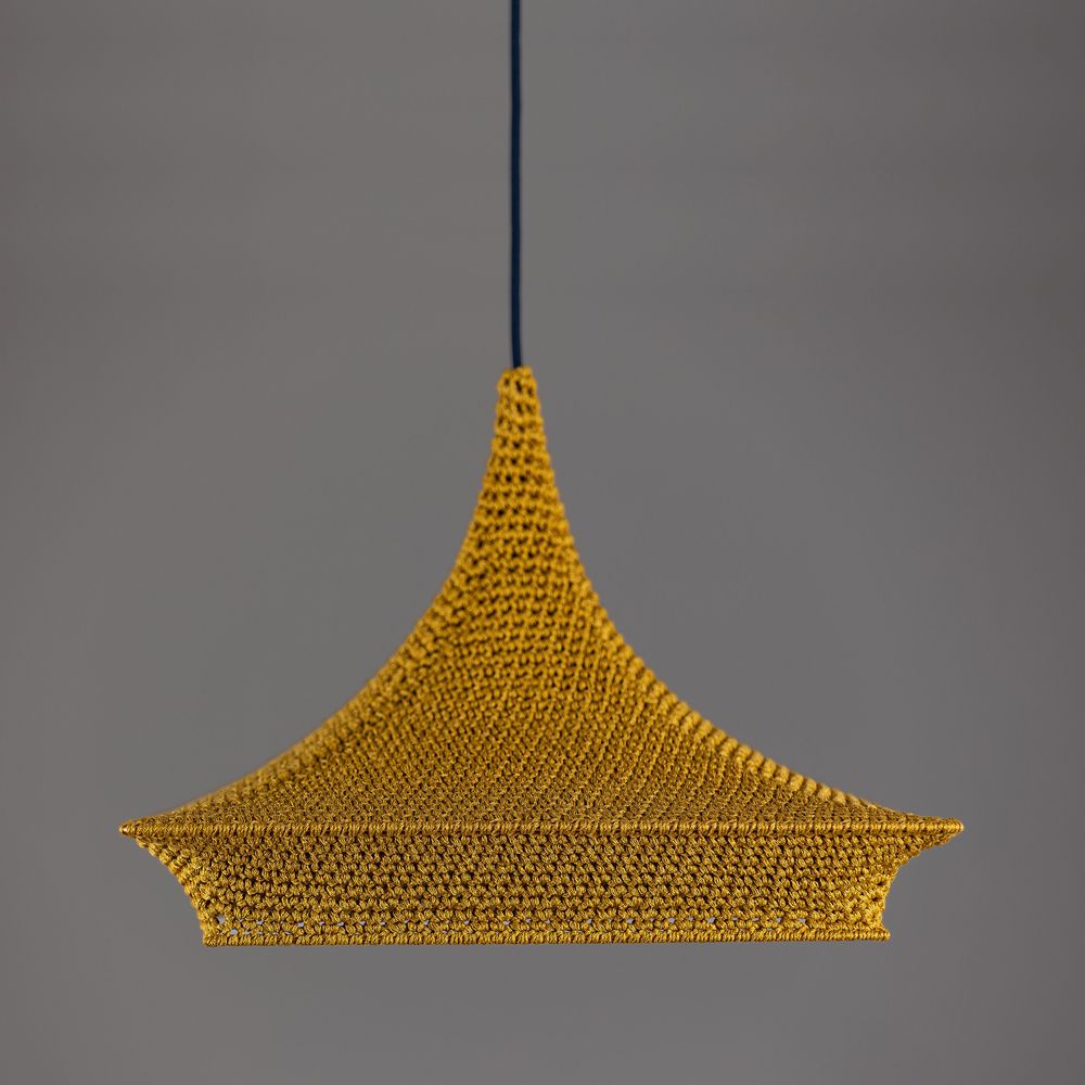 Ceiling lights - NARA suspension lamp in cotton yarn - ELMO