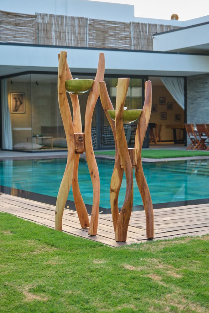 Accessoires de déco extérieure - Porte bougies - NORA - CALLITRIS