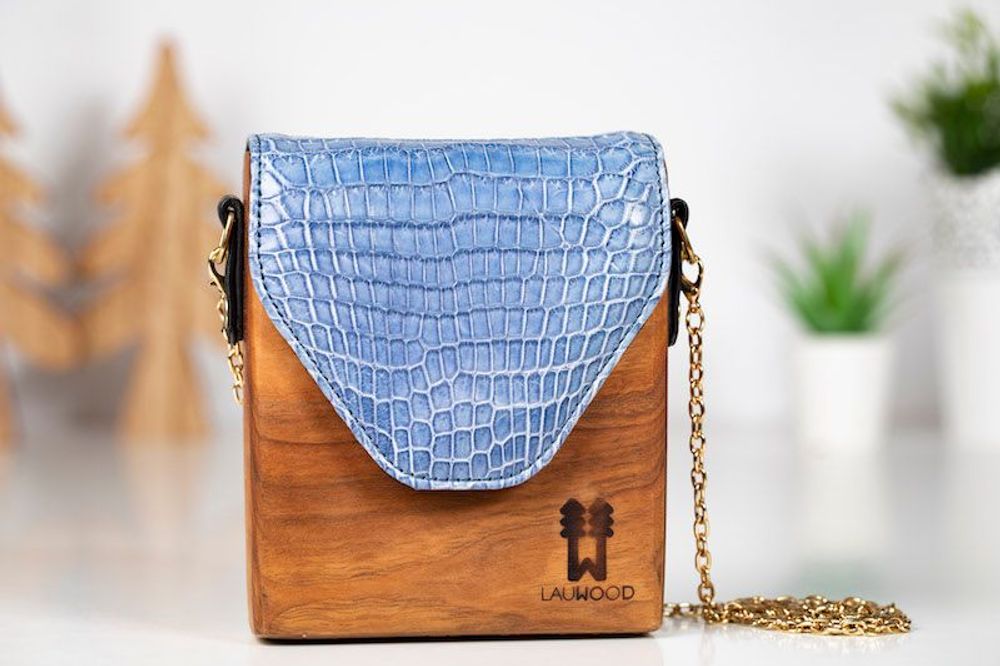 Sacs et cabas - Sac à main Lauwood Roberto - aligator bleu - LAUWOOD