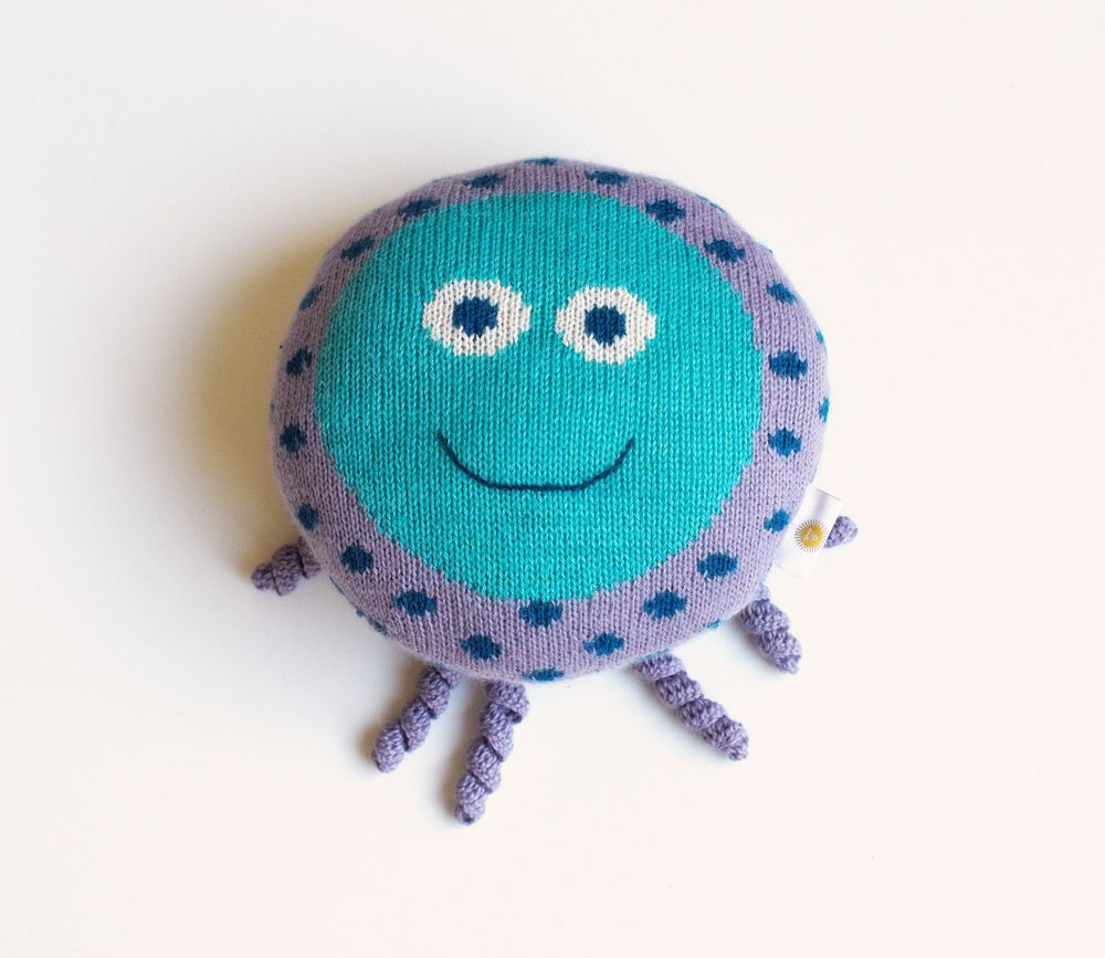 Gifts - JELLY knitted Plush Toy from Aquatic Mates collection | Meets CE Standards - SOL DE MAYO