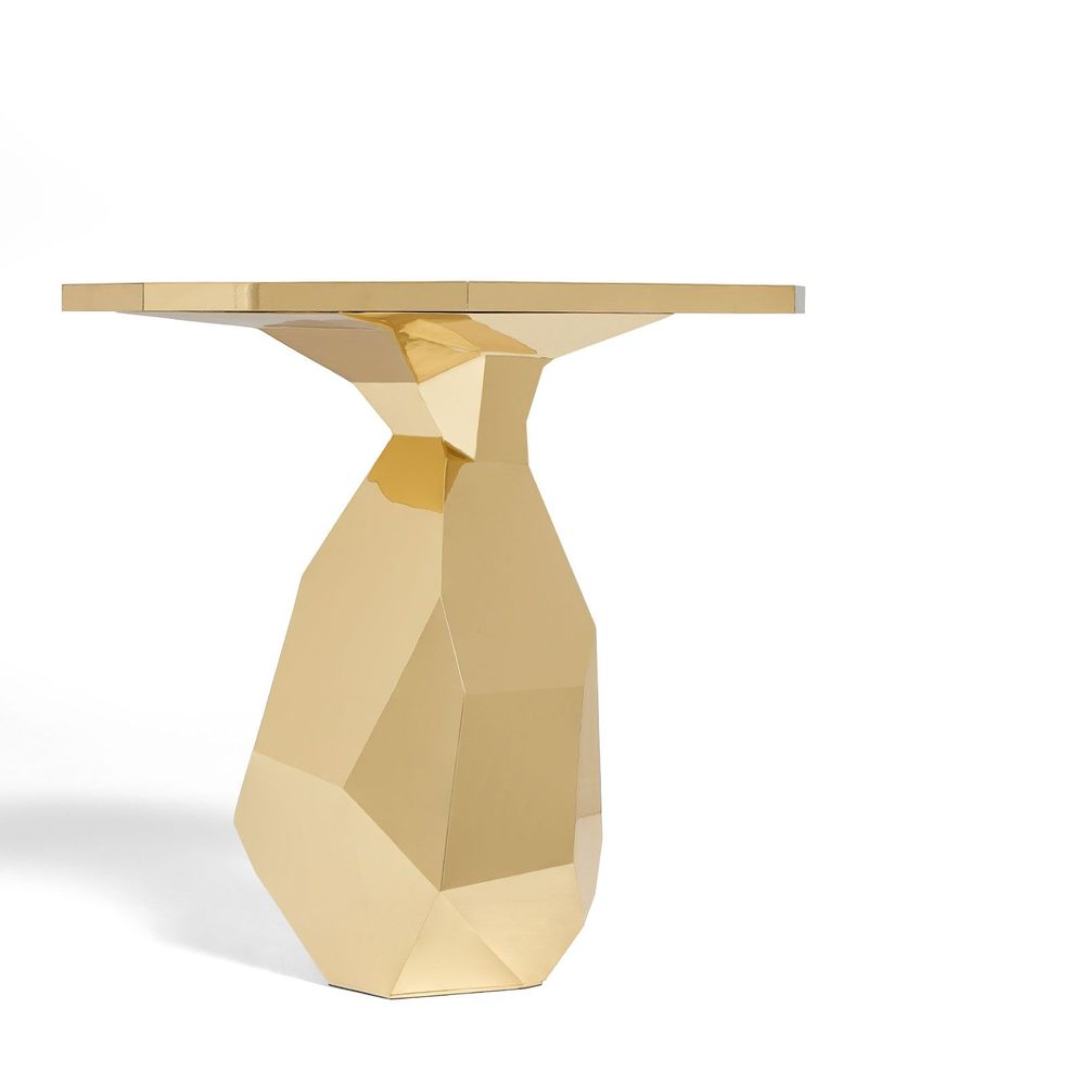 Other tables - Rock | Brass Side Table - GINGER & JAGGER