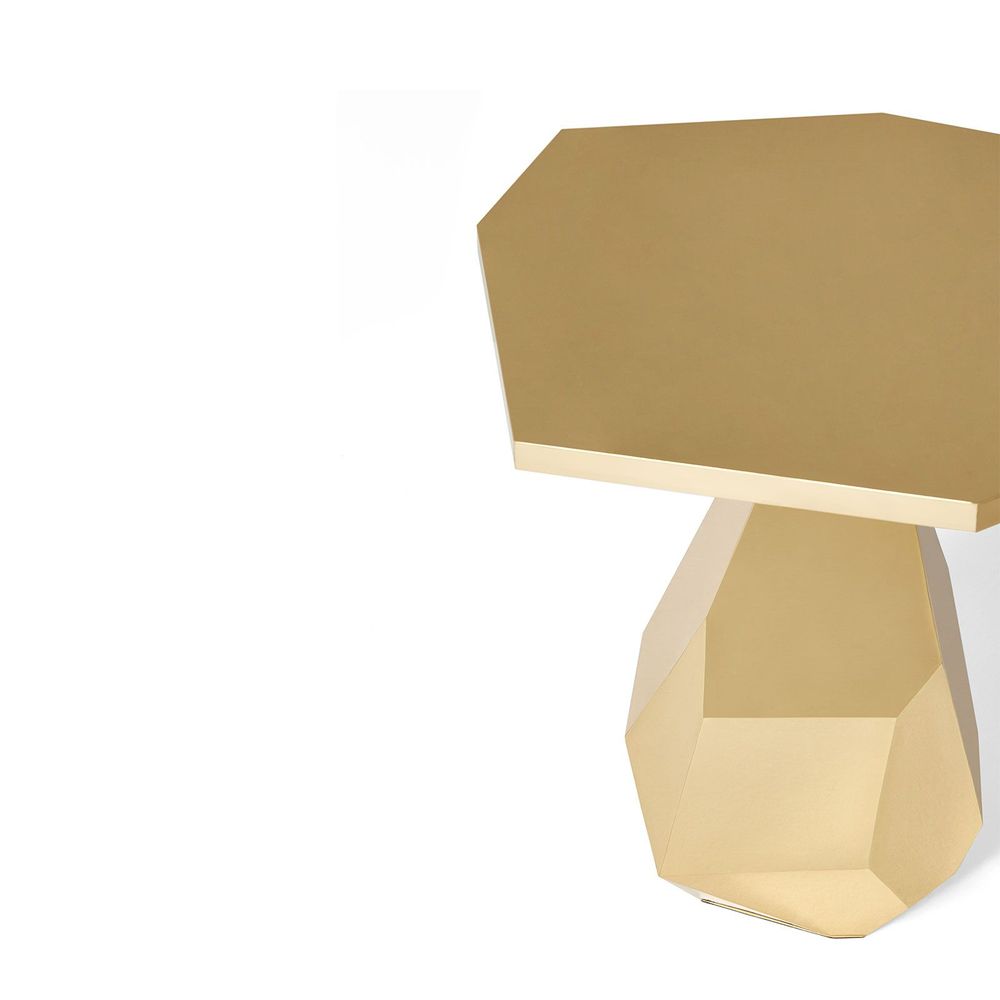 Other tables - Rock | Brass Side Table - GINGER & JAGGER