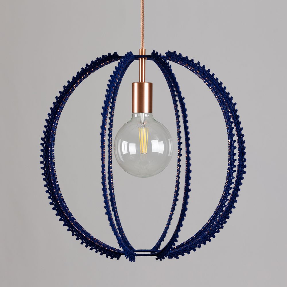 Ceiling lights - MOHER suspension lamp in cotton yarn - ELMO