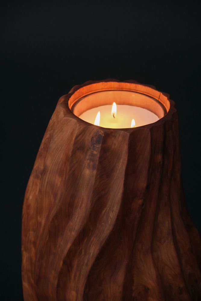 Bougies - Wood Candle - REF BO008 M - CALLITRIS