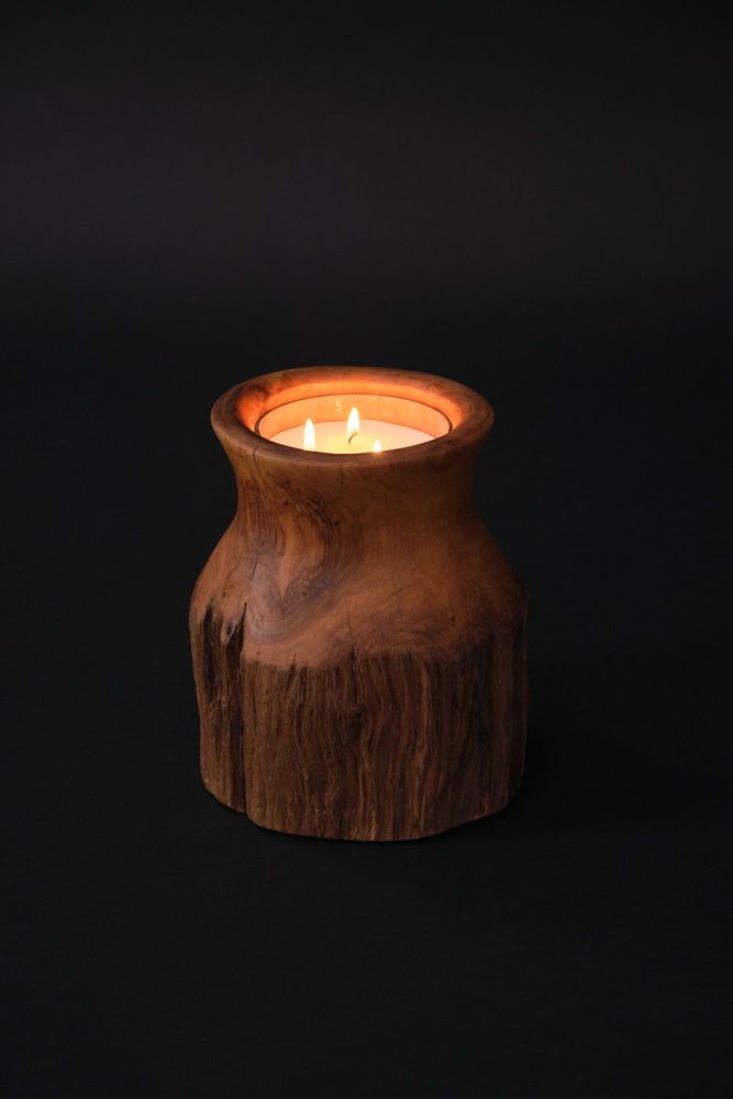 Candles - Wood Candle - REF BO007 M - CALLITRIS