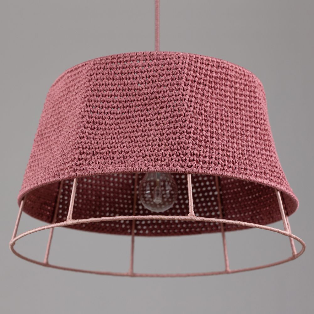 Ceiling lights - YORK suspension lamp in cotton yarn - ELMO
