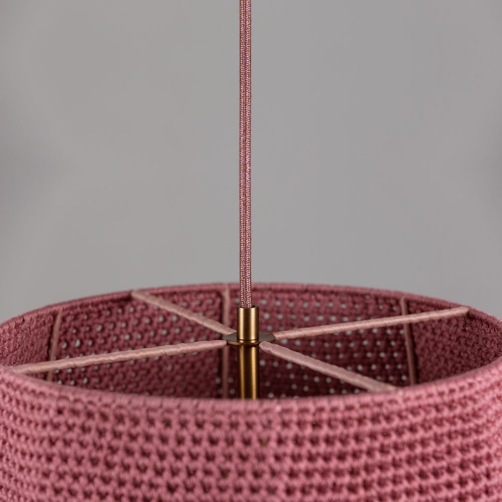Ceiling lights - YORK suspension lamp in cotton yarn - ELMO