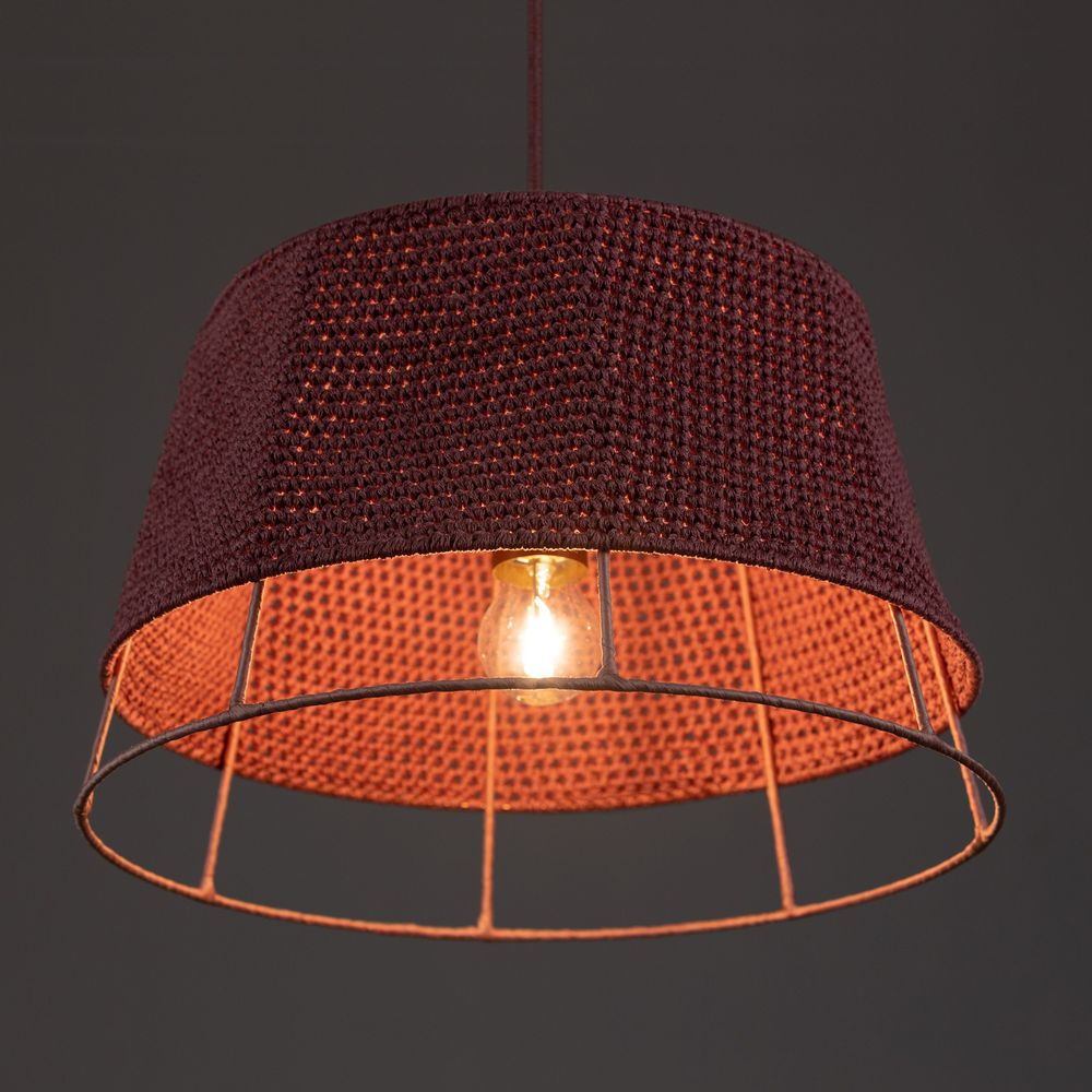 Ceiling lights - YORK suspension lamp in cotton yarn - ELMO