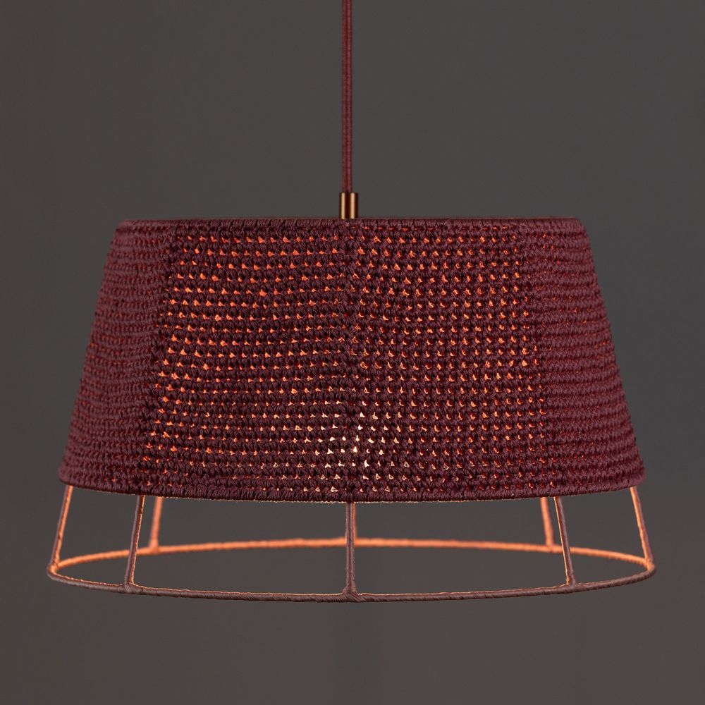 Ceiling lights - YORK suspension lamp in cotton yarn - ELMO