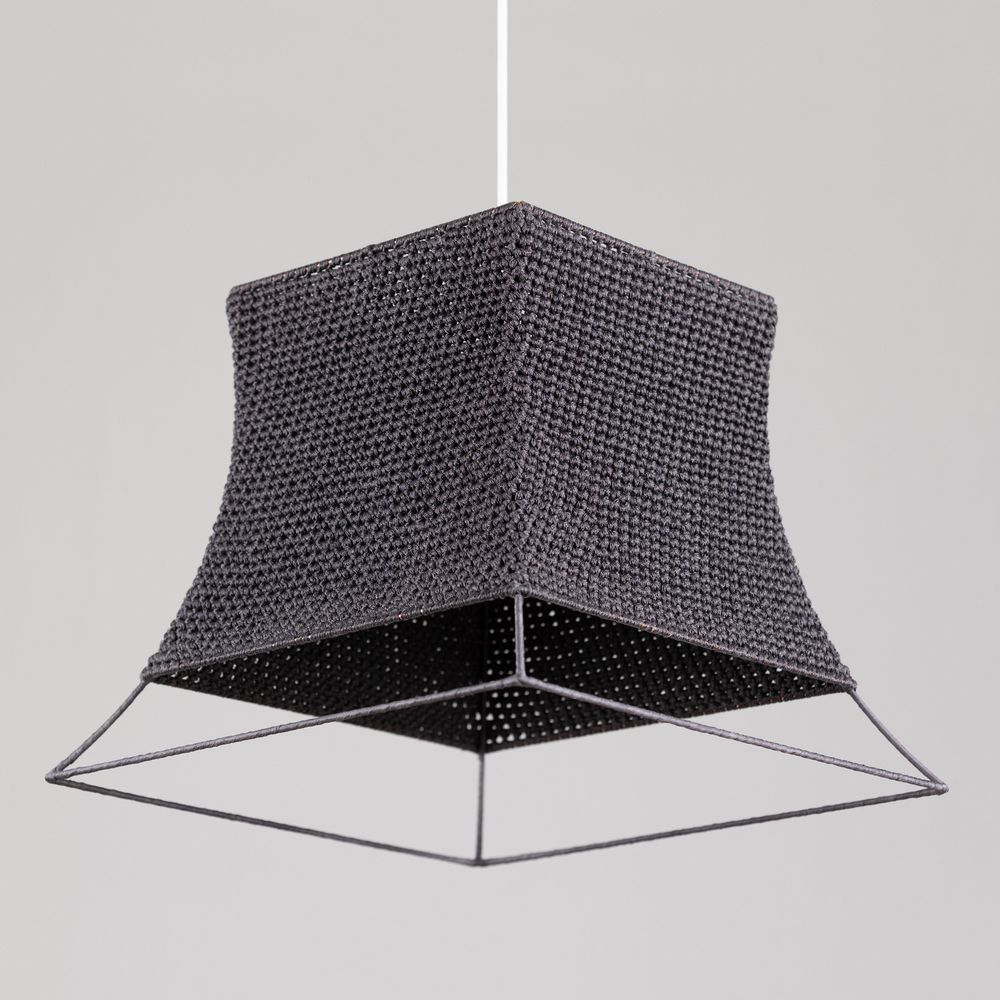 Ceiling lights - LONDON suspension lamp in cotton yarn - ELMO