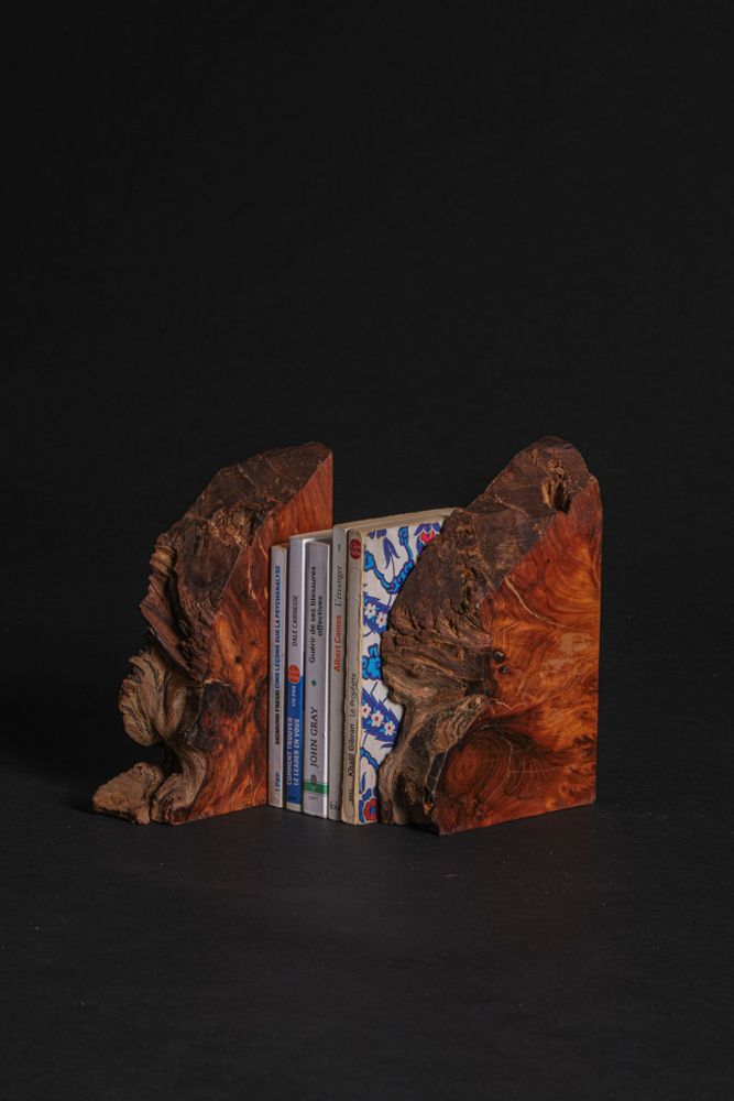 Pièces uniques - Serre-livres en bois - CALLITRIS
