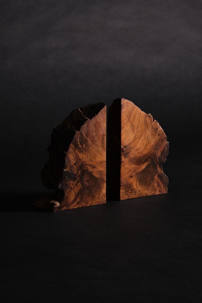 Pièces uniques - Serre-livres en bois - CALLITRIS