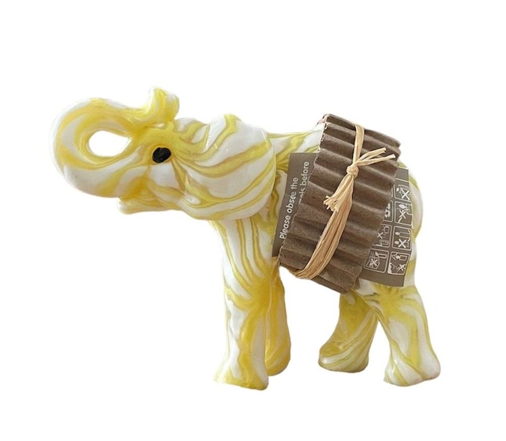 Decorative objects - Yellow Web Elephant Candle - EL PELICANO
