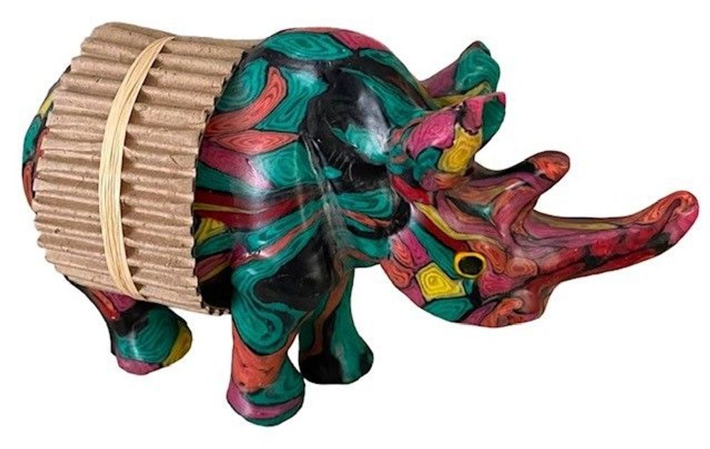 Decorative objects - Paisley Rhinoceros Candle - EL PELICANO