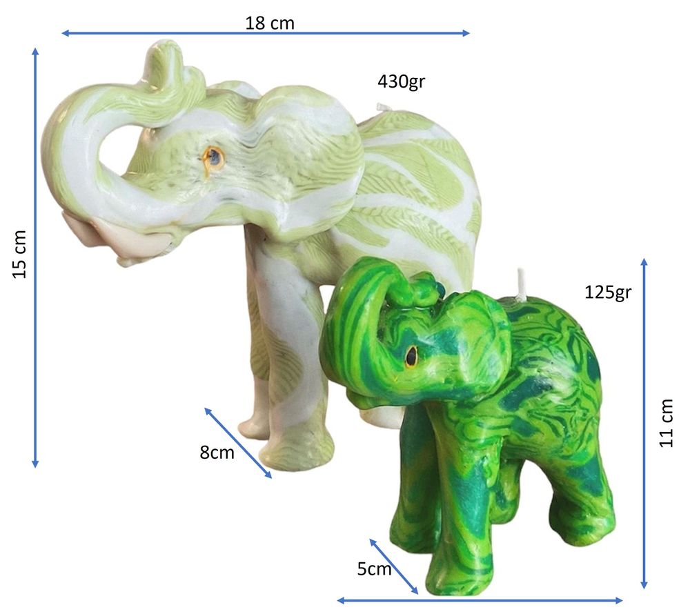 Decorative objects - Yellow Web Elephant Candle - EL PELICANO