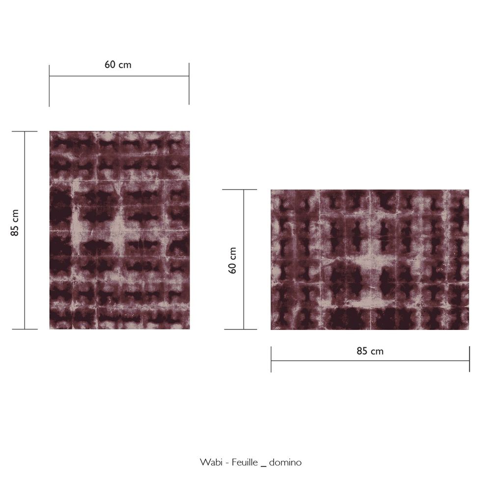 Wallpaper - WABI Wallpaper - Domino sheet - LAUR MEYRIEUX COLLECTION