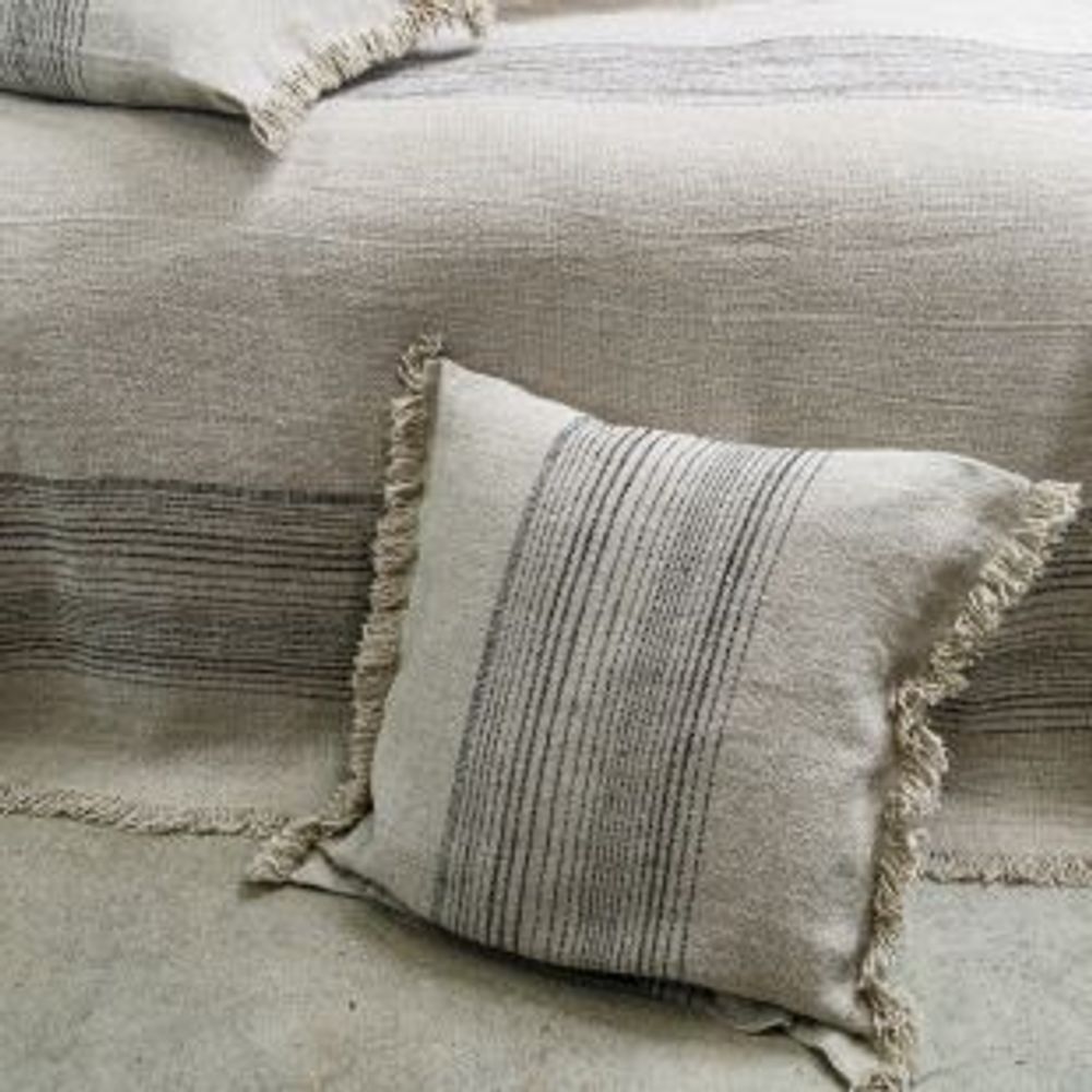 Throw blankets - PLAID LIN ANCIEN RAYURES - LISSOY