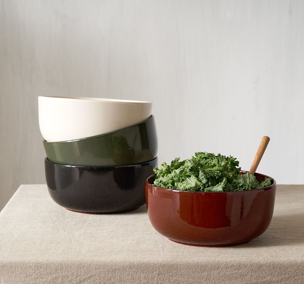 Platter and bowls - Faran Sienna Salad Bowl Ø26 Cm/H12 Cm - HOMATA