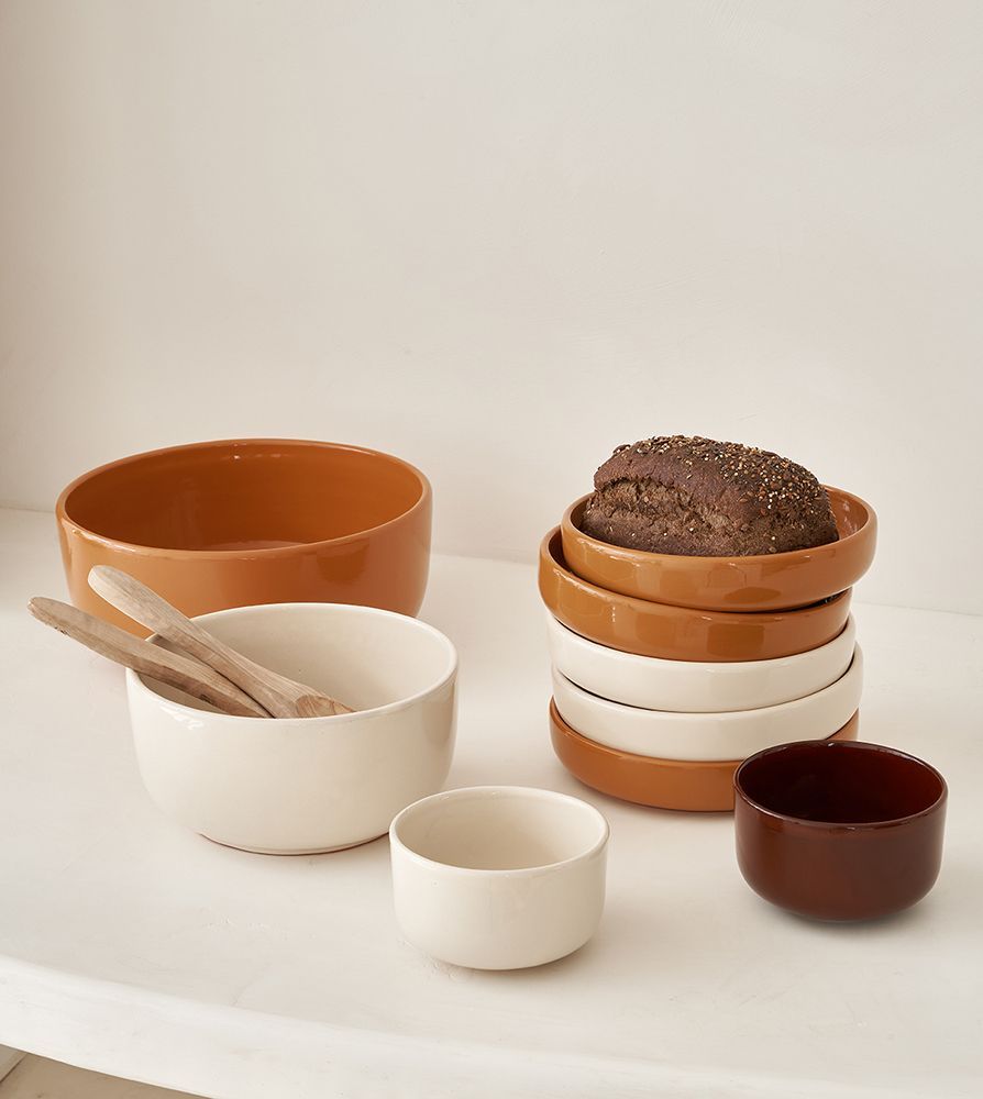 Platter and bowls - Salad Bowl Faran Gold
Ø26 Cm/H12 Cm - HOMATA